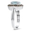 The Caramel Ring, smalltop view on a hand