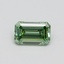 0.52 Ct. Fancy Intense Pacific Green Emerald Lab Grown Diamond