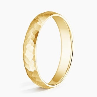 Men's Hammered Wedding Ring