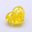 2.03 Ct. Fancy Vivid Yellow Heart Lab Grown Diamond