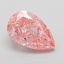 1.04 Ct. Fancy Vivid Pink Pear Lab Grown Diamond