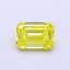 1.04 Ct. Fancy Vivid Yellow Emerald Lab Grown Diamond