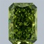 3.00 Ct. Fancy Vivid Green Radiant Lab Grown Diamond