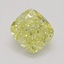 1.01 Ct. Fancy Intense Yellow Cushion Diamond
