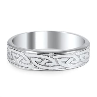 Custom Modern Celtic Eternity Ring