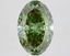 5.26 Ct. Fancy Vivid Green Oval Lab Grown Diamond