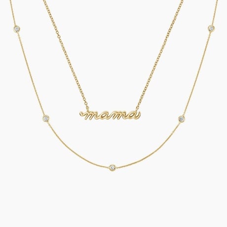 The Mama Diamond Necklace Set