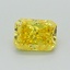 0.59 Ct. Fancy Vivid Yellow Radiant Lab Grown Diamond