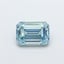 1.23 Ct. Fancy Intense Blue Emerald Lab Grown Diamond