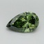 1.00 Ct. Fancy Vivid Green Pear Lab Grown Diamond