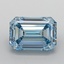 4.61 Ct. Fancy Intense  Blue Emerald Lab Grown Diamond
