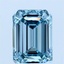 1.82 Ct. Fancy Vivid Blue Emerald Lab Grown Diamond