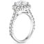 18K White Gold Luxe Lotus Flower Halo Diamond Ring (3/4 ct. tw.), smallside view
