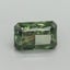 0.57 Ct. Fancy Vivid Green Radiant Lab Grown Diamond