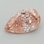 1.04 Ct. Fancy Vivid Pink Pear Lab Grown Diamond