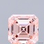 2.07 Ct. Fancy Intense Pink Asscher Lab Grown Diamond