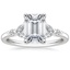 18K White Gold Verbena Diamond Ring, smalltop view