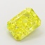 1.37 Ct. Fancy Vivid  Yellow Radiant Lab Grown Diamond