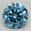 4.03 Ct. Fancy Vivid Blue Round Lab Grown Diamond