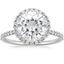 18K White Gold Waverly Halo Diamond Ring (1/2 ct. tw.), smalltop view