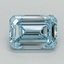 3.01 Ct. Fancy Intense Blue Emerald Lab Grown Diamond