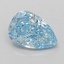 1.08 Ct. Fancy Vivid Blue Pear Lab Grown Diamond