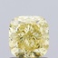 1.02 Ct. Fancy Intense Yellow Cushion Lab Grown Diamond
