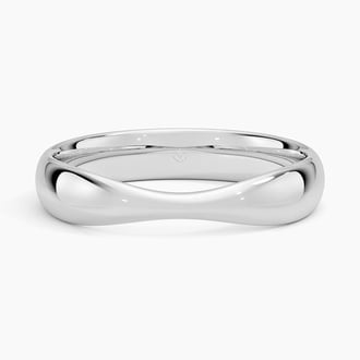 Bowtie Wedding Ring in Platinum