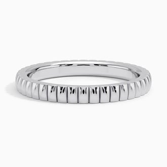 Jade Trau Brisé Ring in 18K White Gold