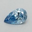 0.59 Ct. Fancy Vivid Blue Pear Lab Grown Diamond
