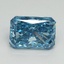 3.17 Ct. Fancy Vivid Blue Radiant Lab Grown Diamond