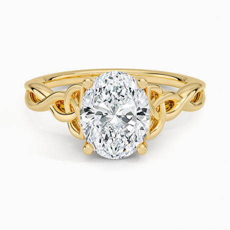 18K Yellow Gold Celtic Love Knot Ring
