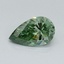 0.43 Ct. Fancy Vivid Pacific Green Pear Lab Grown Diamond