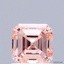 1.01 Ct. Fancy Intense Pink Asscher Lab Grown Diamond