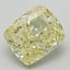 1.57 Ct. Fancy Intense Yellow Cushion Lab Grown Diamond
