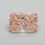 1.04 Ct. Fancy Vivid Pink Radiant Lab Grown Diamond