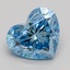 2.50 Ct. Fancy Intense Blue Heart Lab Grown Diamond