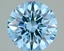 1.15 Ct. Fancy Intense Greenish Blue Round Lab Grown Diamond