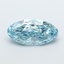 1.58 Ct. Fancy Vivid Blue Oval Lab Grown Diamond