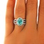 The Alice Ring, smalltop view on a hand