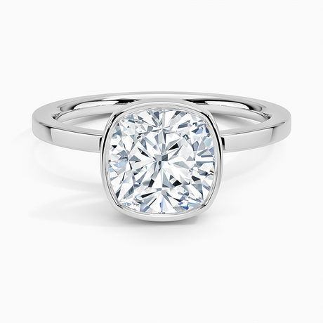 18K White Gold Noemi Bezel Ring