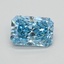 0.96 Ct. Fancy Vivid Blue Radiant Lab Grown Diamond