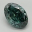 4.42 Ct. Fancy Deep Bluish Green Oval Lab Grown Diamond