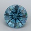 1.43 Ct. Fancy Vivid Malibu Blue Round Lab Grown Diamond