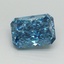1.08 Ct. Fancy Vivid Blue Radiant Lab Grown Diamond