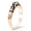 The Carmelita Ring, smalltop view on a hand
