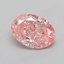 1.01 Ct. Fancy Vivid  Pink Oval Lab Grown Diamond