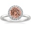 Platinum Vienna Halo Diamond Ring, smalltop view