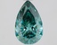 1.10 Ct. Fancy Vivid Green Pear Lab Grown Diamond