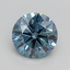 1.50 Ct. Fancy Vivid Blue Round Lab Grown Diamond
